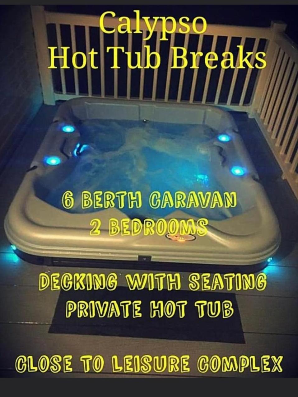 Calypso Hot Tub Breaks Tattershall Lakes Pet Friendly Eksteriør bilde